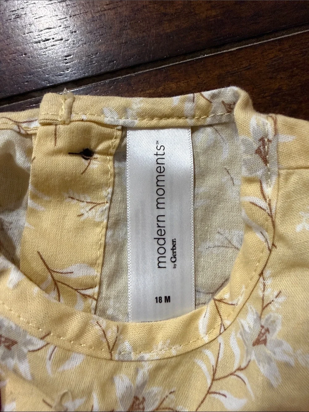 Gerber Yellow Floral Ruffle Bloomer Outfit